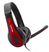 Fone de ouvido CANYON HSC-1 leve conector TRRS de 3,5 mm preto-vermelho