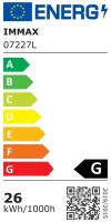 IMMAX NEO PATTINI SMART lampada a sospensione 120cm 26W 1820lm oro Zigbee 3.0 TUYA thumbnail (2 of 4)