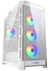 Корпус ПК COUGAR DUOFACE Pro RGB White Mid Tower TG и передняя панель Airflow с 4 вентиляторами ARGB TG, левая панель thumbnail (2 of 31)