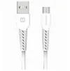 Swissten datu kabelis usb micro usb 1,0 m balts