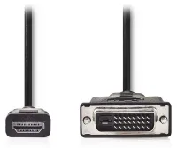 NEDIS kabel HDMI - DVI stik HDMI - 24+1 ben stik DVI-D sort 2m NEDIS kabel HDMI - DVI stik HDMI - 24+1 ben stik DVI-D sort 2m (1 of 2)