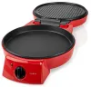 NEDIS pizza oven and grill 3 temperature settings grill plate size 30 cm power consumption 1800 W red (aluminum) thumbnail (3 of 4)
