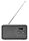 NEDIS table radio DAB+ FM 1.3 "battery powered digital 4.5 W alarm clock black thumbnail (1 of 4)