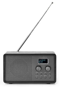 NEDIS table radio DAB+ FM 1.3 "battery powered digital 4.5 W alarm clock black NEDIS table radio DAB+ FM 1.3 "battery powered digital 4.5 W alarm clock black (1 of 4)