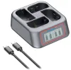 PATONA 4-portsladdare för Canon LP-E6 LP-E6N LP-E6P LP-E6NH Strömförsörjning USB-C PATONA 4-portsladdare för Canon LP-E6 LP-E6N LP-E6P LP-E6NH Strömförsörjning USB-C