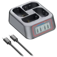PATONA 4-portsladdare för Canon LP-E6 LP-E6N LP-E6P LP-E6NH Strömförsörjning USB-C (1 of 4)