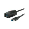 ROLINE active USB 3.0 extension cable USB 3.0 plug - USB 3.0 socket black 5 m
