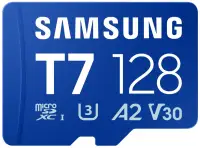 SAMSUNG T7 microSDXC 128GB CL10 UHS-I U3 A2 V30 SAMSUNG T7 microSDXC 128GB CL10 UHS-I U3 A2 V30 (1 of 3)