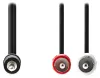 NEDIS Stereo Audiokabel 3,5 mm Stecker - 2x CINCH Stecker schwaarz Bulk 1m thumbnail (2 of 2)