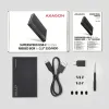 AXAGON ribidega alumiiniumkarp 2,5" SATA SSD HDD EE25-GTR USB-C 3.2 Gen 2 kaabli jaoks 60cm thumbnail (2 of 2)