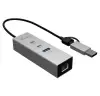 I-tec USB-C USB-A Metal HUB 3 (2x USB-C 1x USB-A) Port + 2.5GLAN I-tec USB-C USB-A Metal HUB 3 (2x USB-C 1x USB-A) Port + 2.5GLAN
