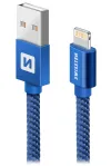 Swissten Datakabel Tekstil Usb Lightning 1,2 M Blå