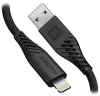 Swissten podatkovni kabel iz mehkega silikona usb lightning 1,5 m 60w črn