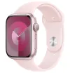 Apple Watch Series 9 45mm Pink Aluminum with Light Pink Sports Band S M