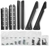 NEDIS TV stand 13 - 70" load capacity 50 kg adjustable height fixed black steel thumbnail (4 of 5)