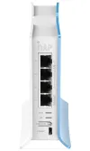 MikroTik RouterBOARD RB941-2nD-TC hAP-Lite 650Mhz CPU 32MB RAM 4xLAN 2,4Ghz 802b g n ROS L4 kabinet PSU thumbnail (3 of 6)