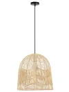 IMMAX BOHO PELO design függőlámpa D40cm E27 natúr rattan