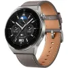 Watch GT3 Pro 46 mm Light Titanium Case Gray Leather Strap