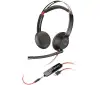 Căști Poly Blackwire 5220 cu mufă de 3,5 mm + adaptor USB-C A stereo Căști Poly Blackwire 5220 cu mufă de 3,5 mm + adaptor USB-C A stereo