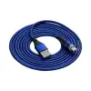Akyga kabel USB-A USB-C 18W magnetski konektor plavi 2m svijetleći