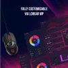 Mouse gamer LORGAR Stricter 579 com fio, tela OLED de até 12.000 DPI RGB Pixart PMW 3336, 9 botões macro, preto thumbnail (15 of 16)