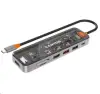 CANYON Port-Replikator DS-13 7in1: 1x USB-C PD 100W, 1x HDMI (4K), 3x USB 3.0, SD-Micro-Kartenleser (transparent) CANYON Port-Replikator DS-13 7in1: 1x USB-C PD 100W, 1x HDMI (4K), 3x USB 3.0, SD-Micro-Kartenleser (transparent)
