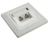 Solarix SX9-2-5E-UTP-WH Presa Ethernet sotto intonaco 2xRJ45 STP c5e