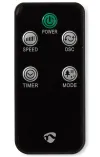 NEDIS column fan height: 76 cm power 50 W 3 rotation speeds remote control white-black thumbnail (7 of 8)