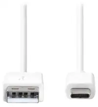 NEDIS USB 2.0 кабел USB-A мъжки USB-C мъжки 15 W 480 Mbps никелиран бял насипен 50 см NEDIS USB 2.0 кабел USB-A мъжки USB-C мъжки 15 W 480 Mbps никелиран бял насипен 50 см (1 of 2)