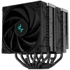 DEEPCOOL koeler AK620 Zero Dark 2x120mm ventilator 6x heatpipes compleet zwart