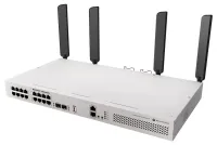 MikroTik Switch Router CRS418-8P-8G-2S+RM 5 + 24 GHz Wi-Fi 6 4x4 MIMO 8x GbE 8x GbE PoE+ (150 W) 2x SFP+ USB 3 L5 (1 of 5)