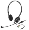 Гарнитура GENIUS HS-200C, адаптер 2x 3,5 jack на один jack