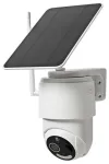 NEDIS IP Camera Solar Outdoor IP65 Wi-Fi 1080p PIR Αισθητήρας USB-C microSD Night Vision Android iOS Λευκό