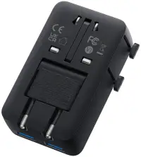 Anker Nano utazóadapter 5 az 1-ben 20 W 2x USB-C 2x USB UK US AU EU fekete Anker Nano utazóadapter 5 az 1-ben 20 W 2x USB-C 2x USB UK US AU EU fekete (1 of 7)