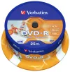 VERBATIM DVD-R 47GB 16x printable 25pack spindle