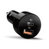 GENIUS snabbladdare PD-36AC-Car 36W (2x18W) snabbladdning USB-C PD3.0 USB-A QC3.0 svart