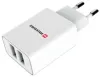 Swissten hálózati adapter Smart Ic 2X USB 2.1A Power White
