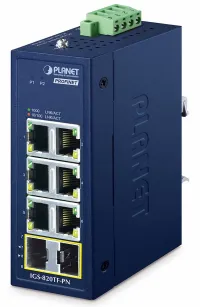 Planet IGS-820TF-PN switch industrial L2 6x1Gb 2x1GBASE-X SFP alimentare duală (9-48VDC 24VAC) -40~75°C IP30 Planet IGS-820TF-PN switch industrial L2 6x1Gb 2x1GBASE-X SFP alimentare duală (9-48VDC 24VAC) -40~75°C IP30 (1 of 1)
