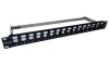 XtendLan Patch panel 19" 16 portů CAT6A stíněný s keystone