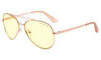 GUNNAR kontorimänguprillid MAVERICK ROSE GOLD * merevaigukollased läätsed * BLF 65 * GUNNAR Focus GUNNAR kontorimänguprillid MAVERICK ROSE GOLD * merevaigukollased läätsed * BLF 65 * GUNNAR Focus (1 of 3)