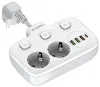 COLORWAY pikendustoiteplokk 2x Schuko 3x USB-A 1x USB-C kaabel 25cm thumbnail (4 of 10)