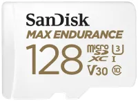 SanDisk MAX ENDURANCE microSDXC 128GB C10 U3 V30 60000 Hours + SD Adaptér (1 of 1)