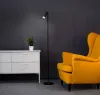 IMMAX LED gulvlampe TIT 6W DC 12V 05A 100-240 VAC 400lm CCT sort med guldelementer thumbnail (4 of 5)
