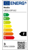 Lampadina LED NEDIS GU10 PAR16 3 W 220 V 230 lm 2700 K bianco caldo trasparente thumbnail (2 of 2)