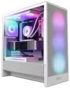 NZXT case H5 Flow RGB edition 1x360 mm RGB core fan 1x120mm USB 3.0 USB-C 3.1 transparent side panel mesh white
