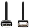 Καλώδιο επέκτασης NEDIS USB 2.0 βύσμα USB-A - υποδοχή USB-A μαύρη 1μ
