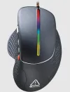 CANYON Herní myš APSTAR 6 programovatelných tlačítek senzor Sunplus až 6400 DPI opletený kabelRGB podsvícení šedá