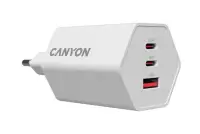 CANYON charger HEXAGON 65 GaN 65W 2xPD 1xQC EU White CANYON charger HEXAGON 65 GaN 65W 2xPD 1xQC EU White (1 of 9)