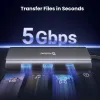 Swissten usb-c hub 8-in-1 (usb-c 100w hdmi 4k lan rj45 2x usb-a 1x usb-c 5gbps sd micro sd) aluminium thumbnail (3 of 8)