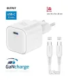 Swissten netværksadapter gan 1x usb-c 35w strømforsyning hvid + datakabel usb-c usb-c 1,2 m hvid thumbnail (2 of 3)
